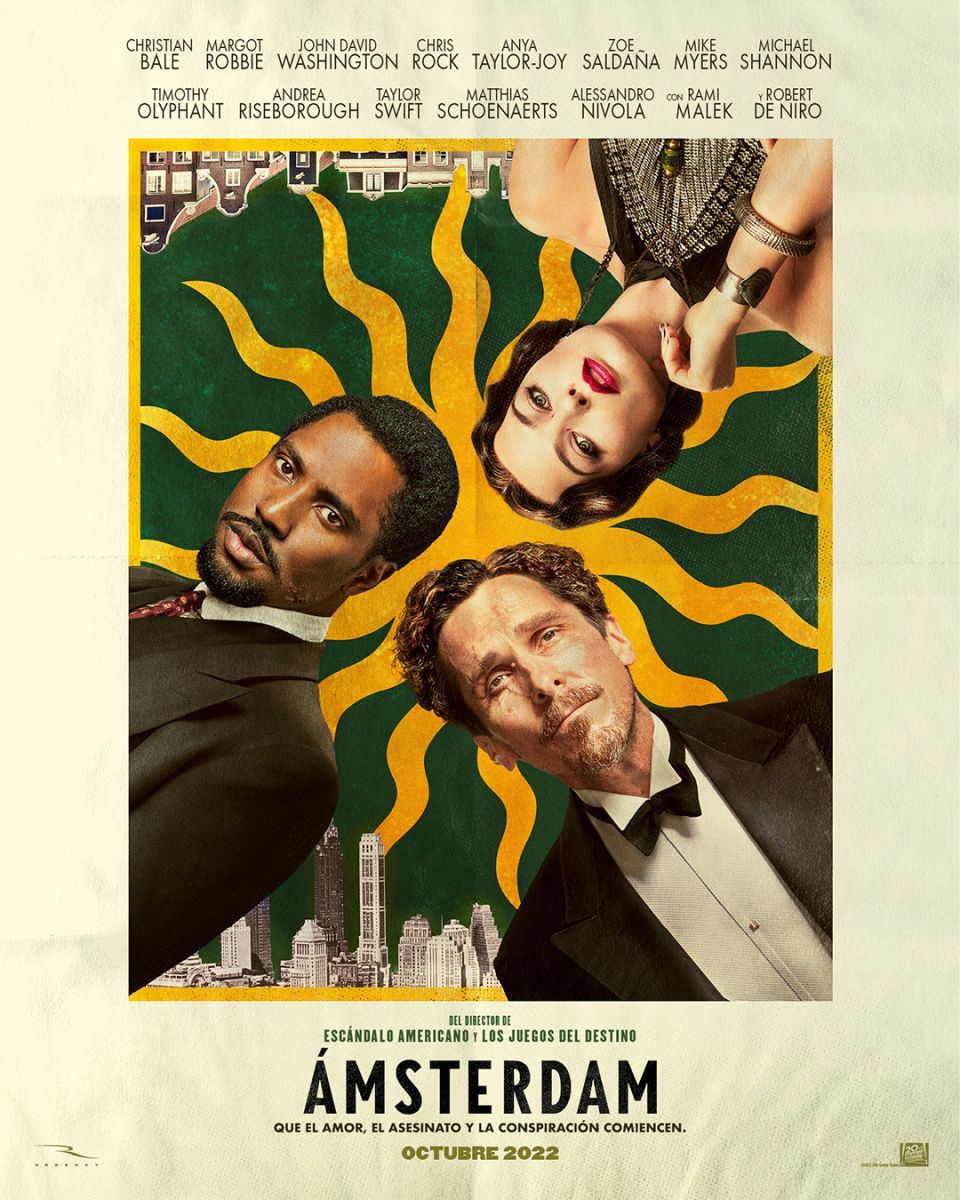 Crítica de "Amsterdam", sátira con Christian Bale, John David Washington y Margot Robbie
