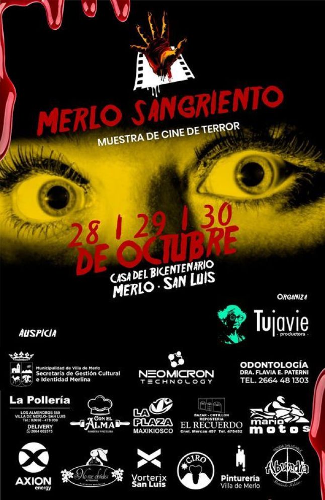 "Merlo Sangriento", el cine de terror invade San Luis