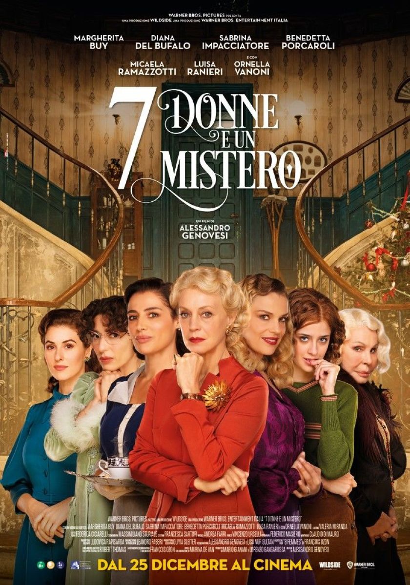 Crítica de "7 mujeres y un misterio", remake italiana sin mucho riesgo y con sororidad de "8 mujeres" de Ozon