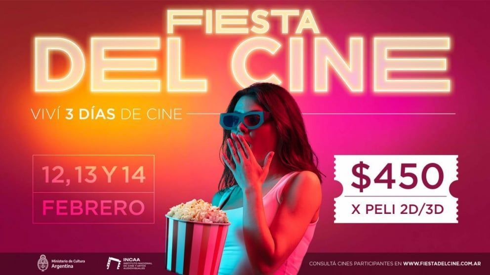 Todo lo que hay que saber de "La Fiesta del Cine" con entradas a $450