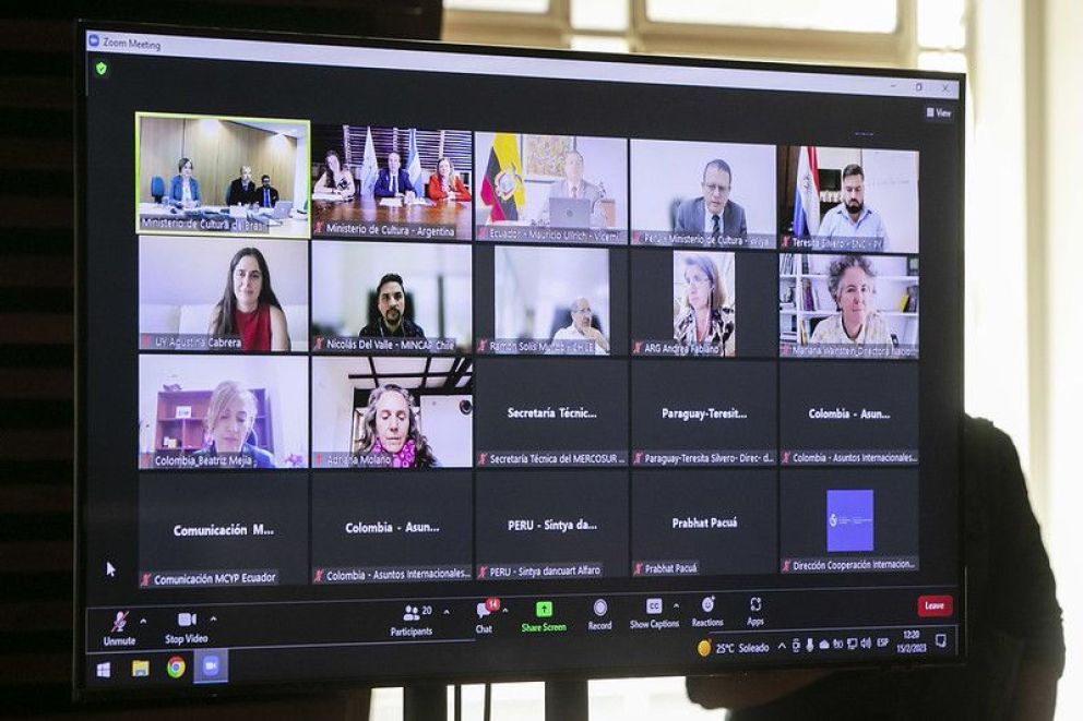 MERCOSUR Cultural: realizaron la primera reunión de Ministerios de Cultura bajo la presidencia pro tempore de Argentina