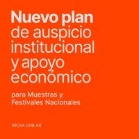 Apoyo económico para muestras y festivales nacionales del INCAA
